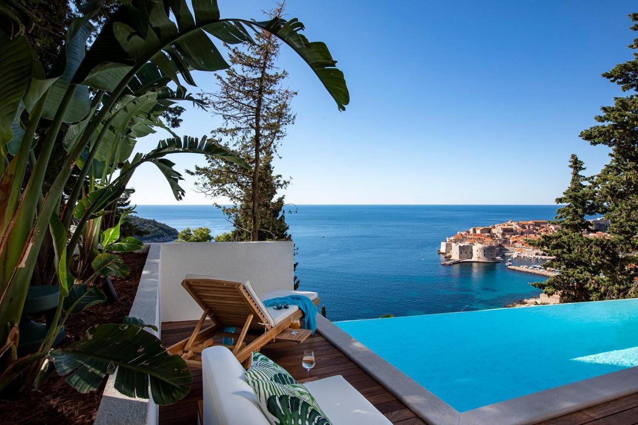 Villa T Dubrovnik - Wellness And Spa Luxury Villa With Spectacular Old Town View Екстериор снимка