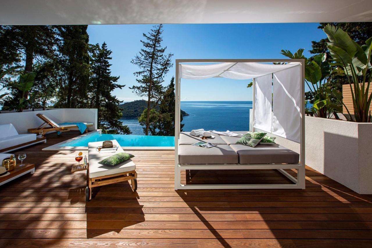 Villa T Dubrovnik - Wellness And Spa Luxury Villa With Spectacular Old Town View Екстериор снимка